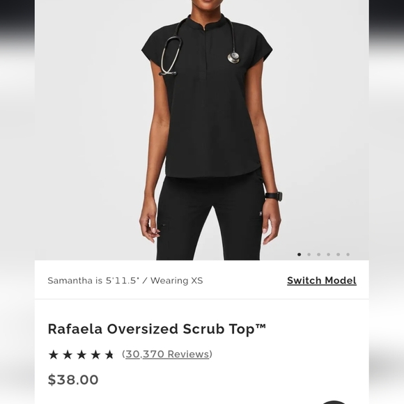 Figs rafaela oversize scrub top 5xl - Picture 1 of 3